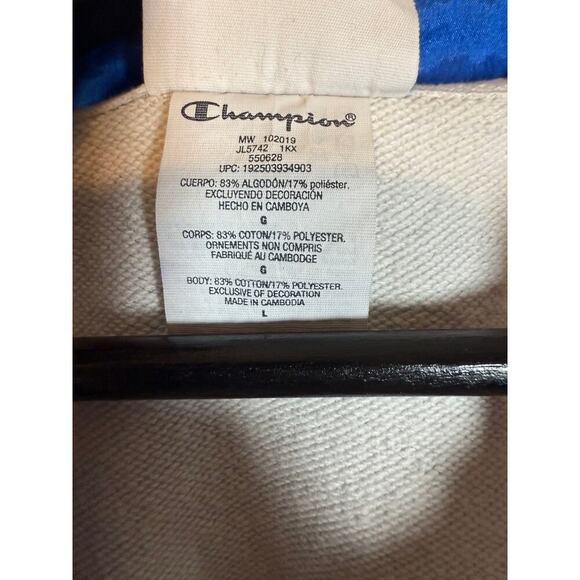 Champion Women’s Size Large Colorblock 1/2 Zip Windbreaker Anorak Jacket Retro - Picture 7 of 9